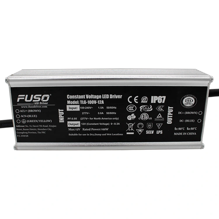 แหล่งจ่ายไฟ LED แรงดันคงที่ Pf 24v 100w สูง