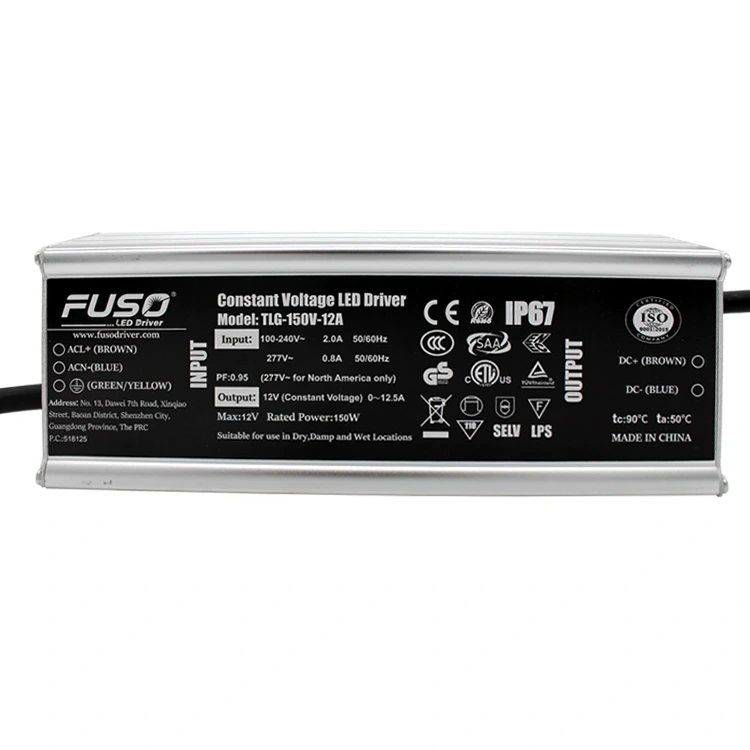 แหล่งจ่ายไฟ LED แรงดันคงที่ Pf 24v 150w สูง